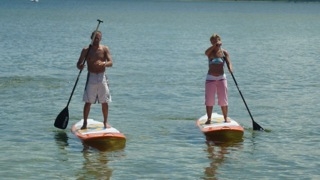  Paddleboarding duo 